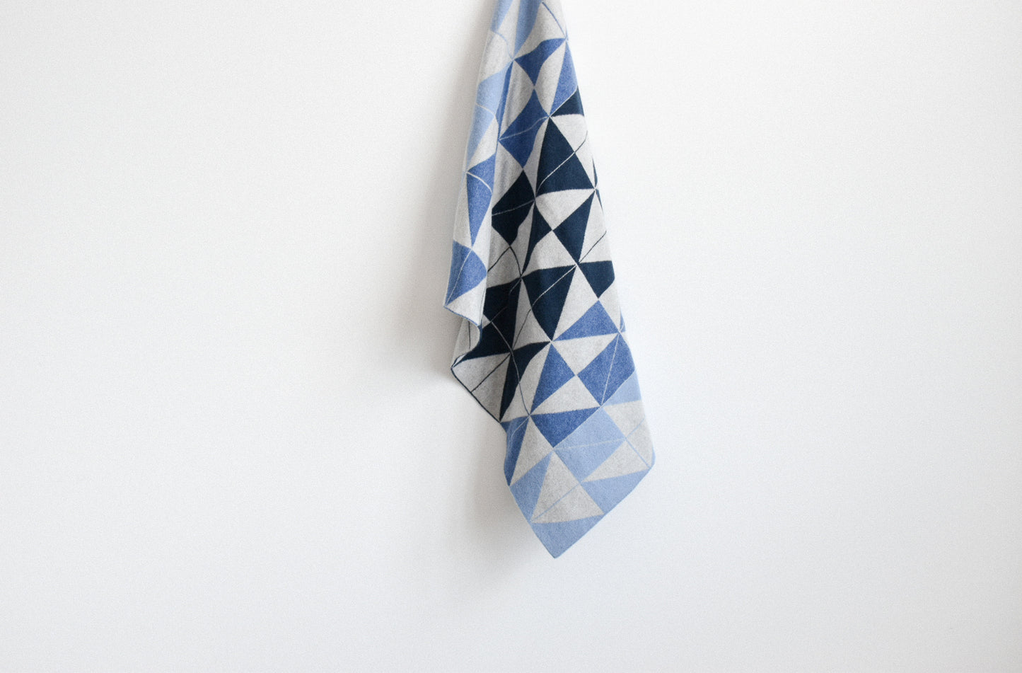 Super soft baby blanket, designed and knitted in Scotland with 100% lambswool