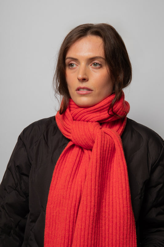 Coral Orange Scarf