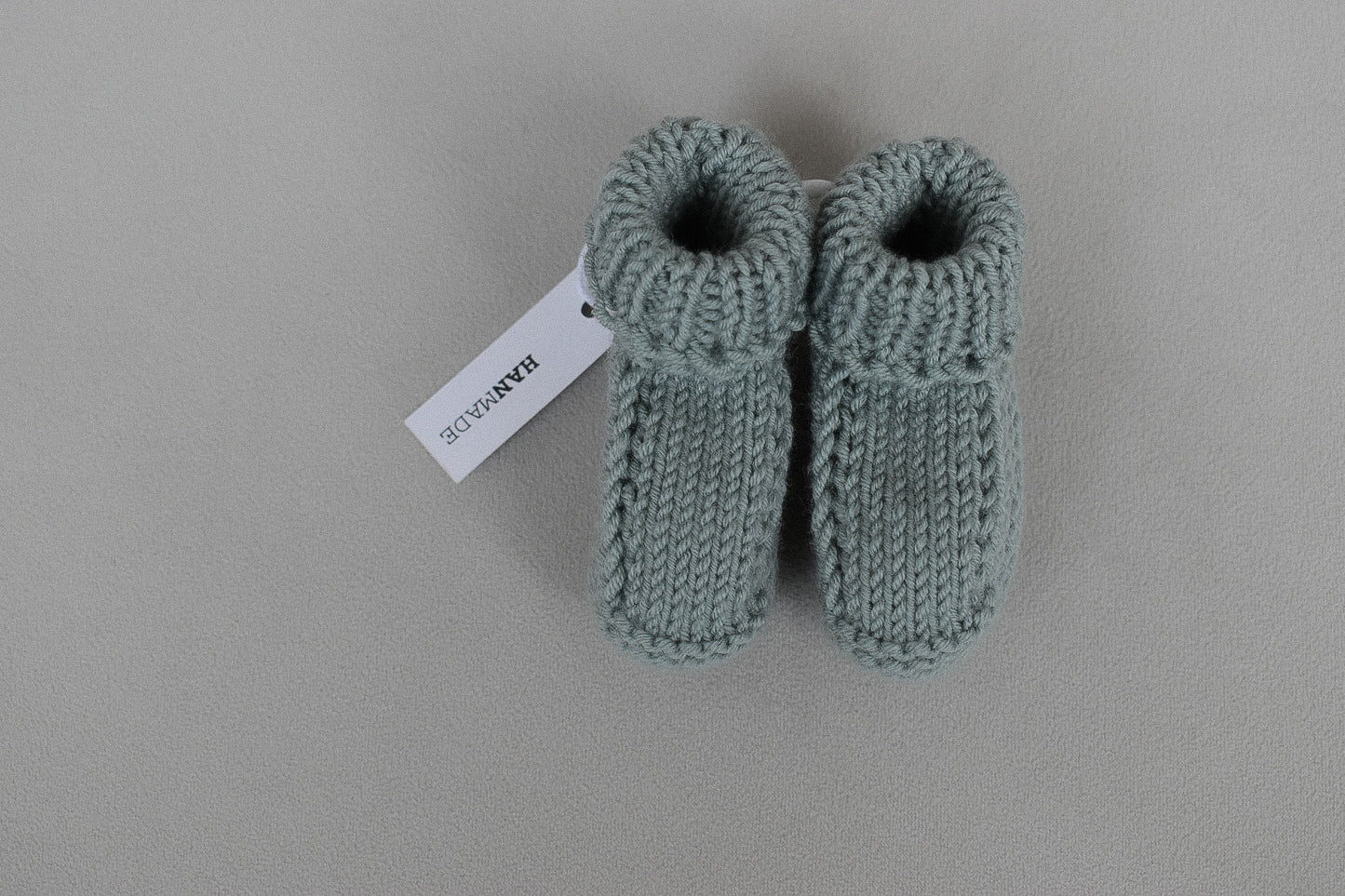 Baby booties - Sage Green