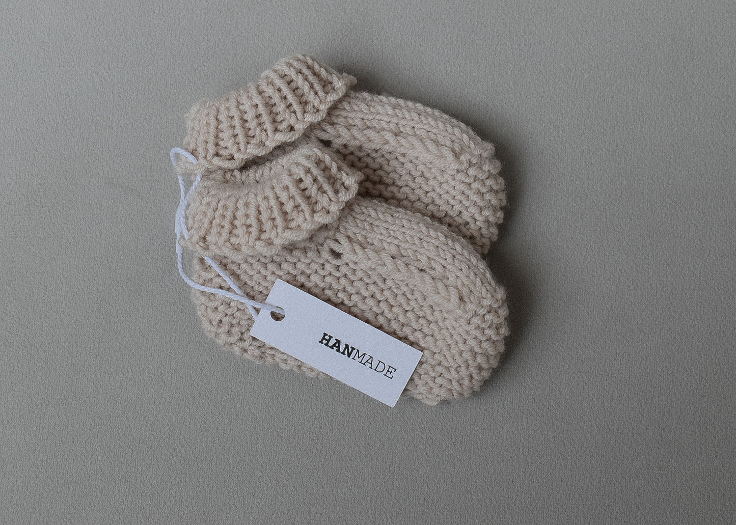 Baby booties - Oatmilk