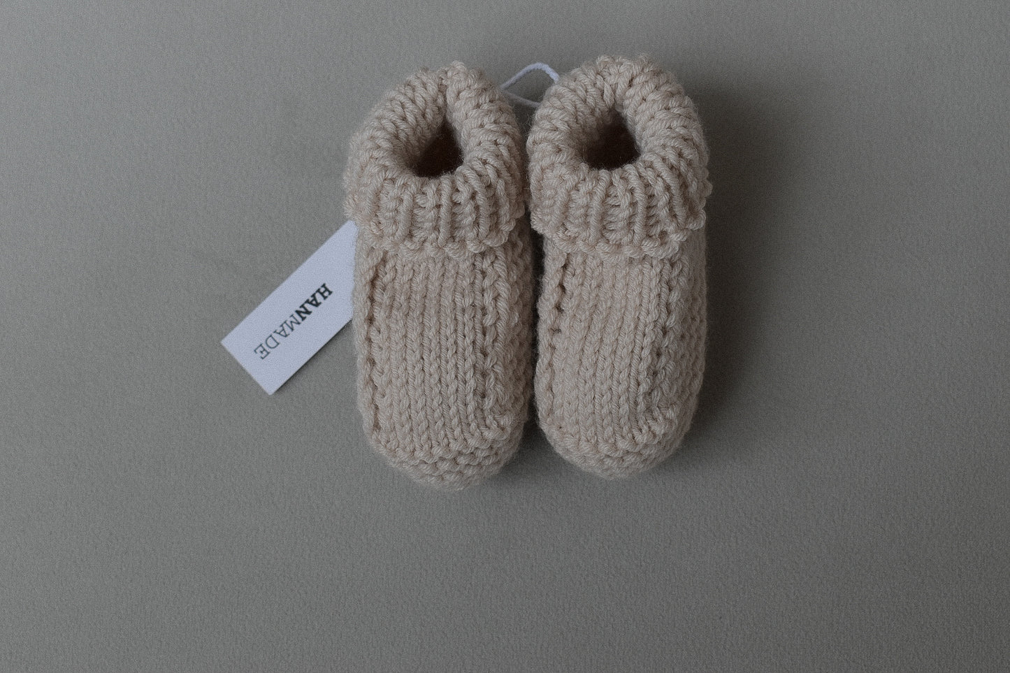 Baby booties - Oatmilk