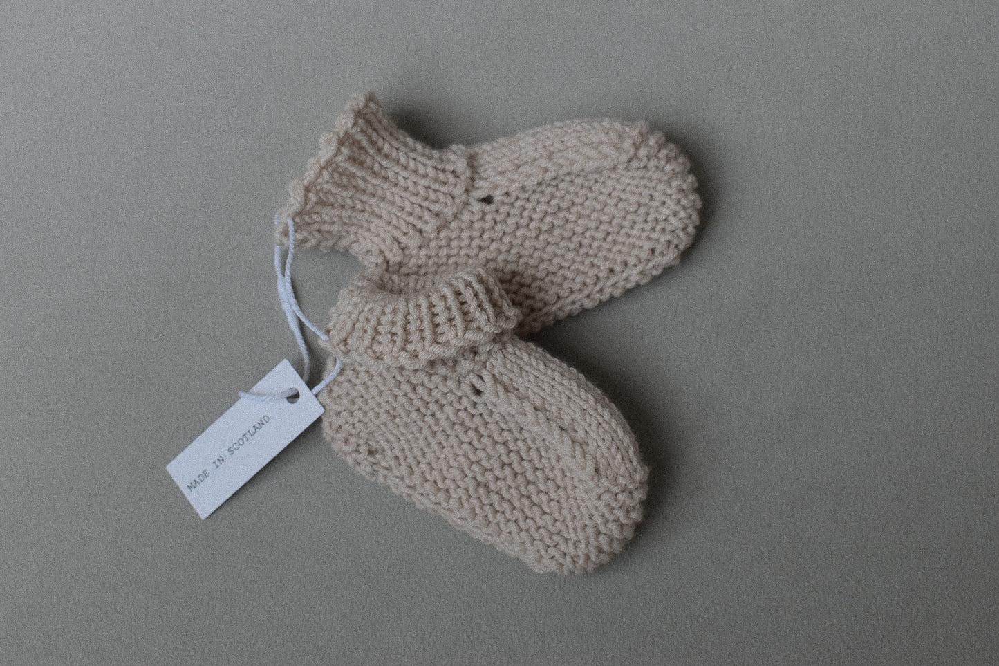 Baby booties - Oatmilk