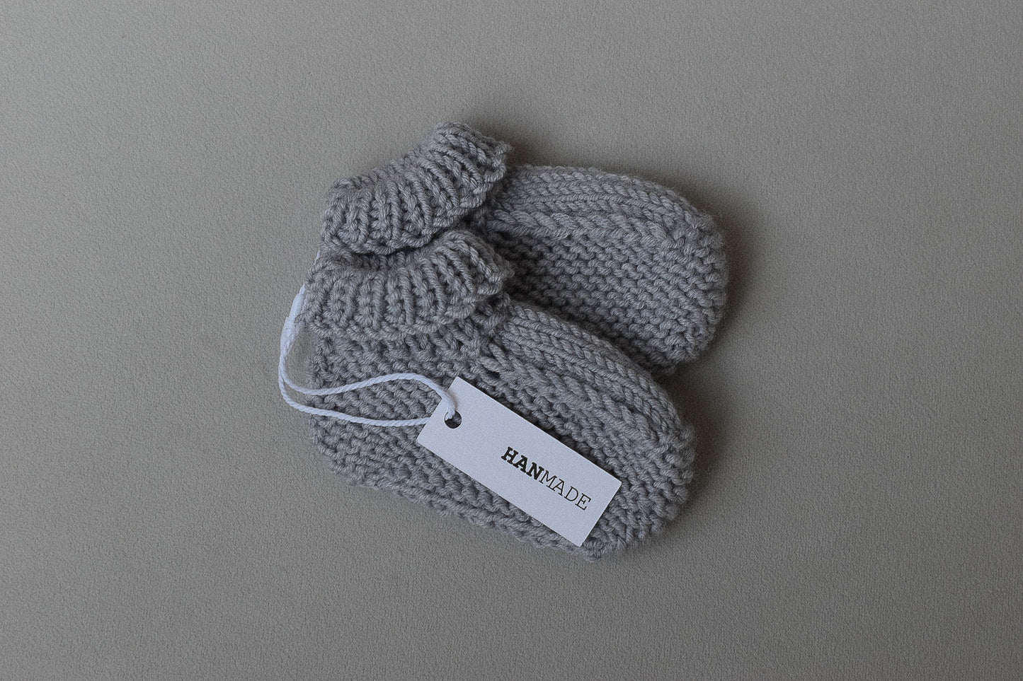 Baby booties - Misty Grey