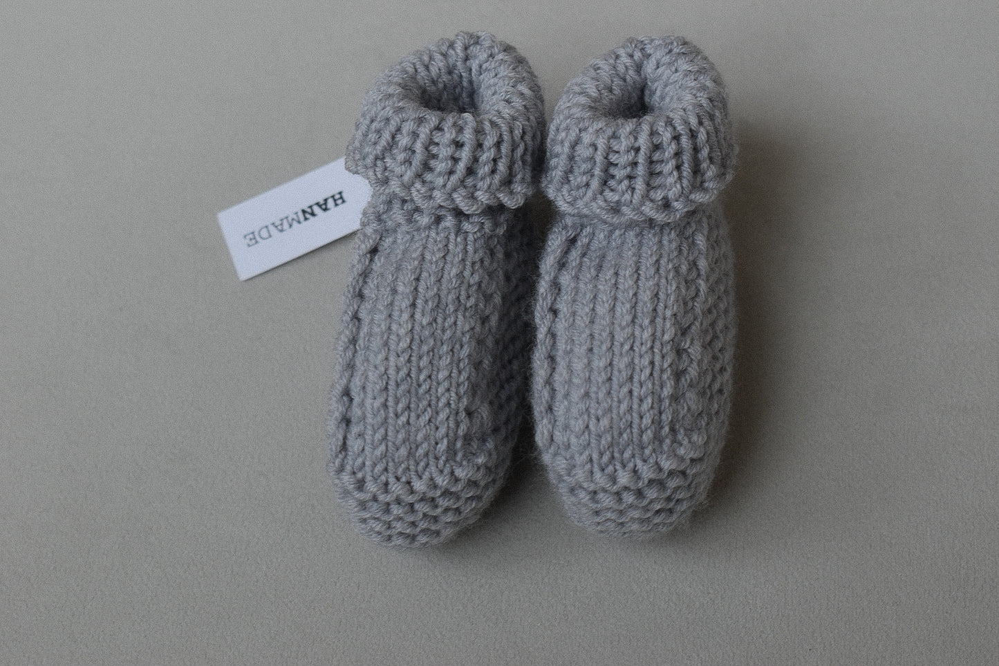 Baby booties - Misty Grey