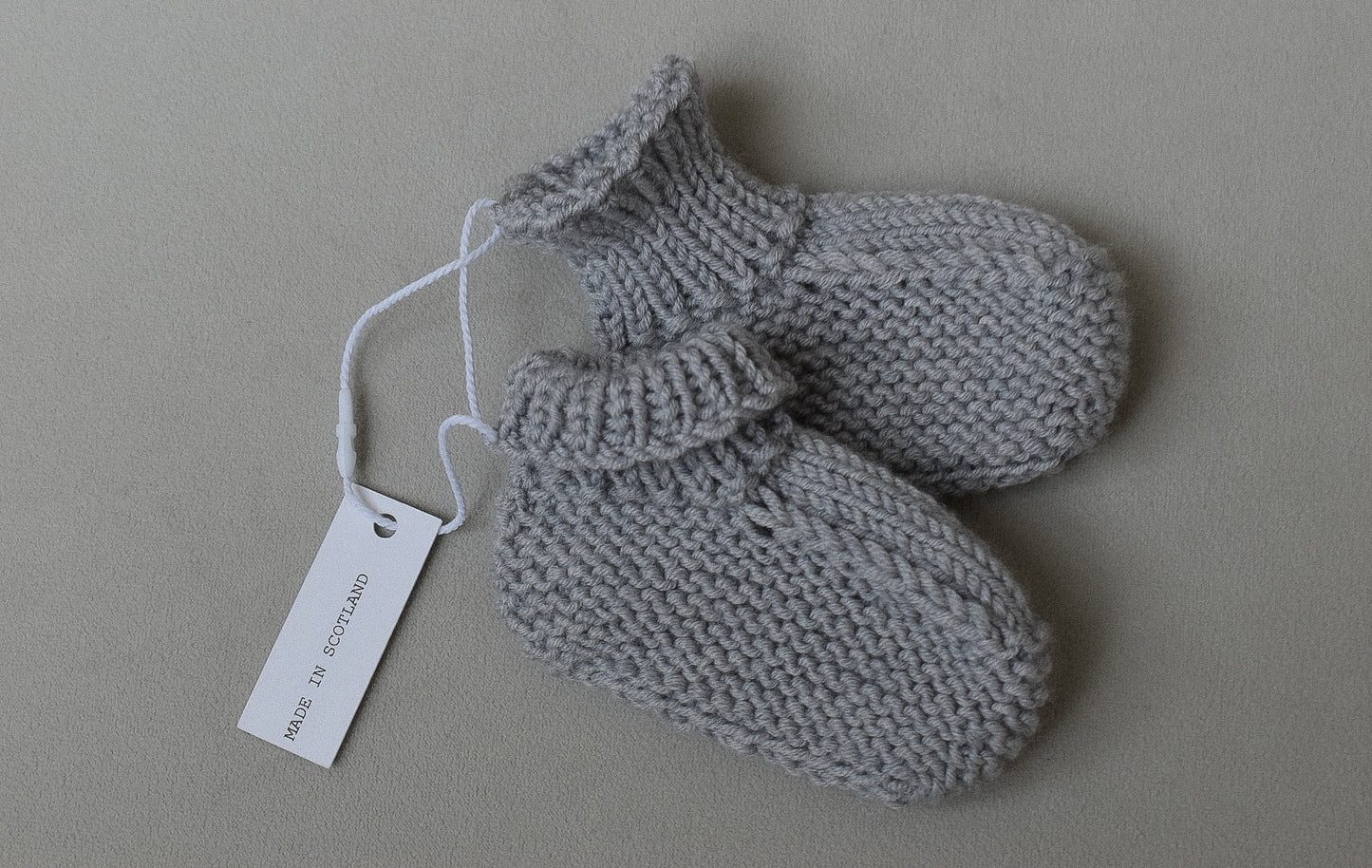 Baby booties - Misty Grey