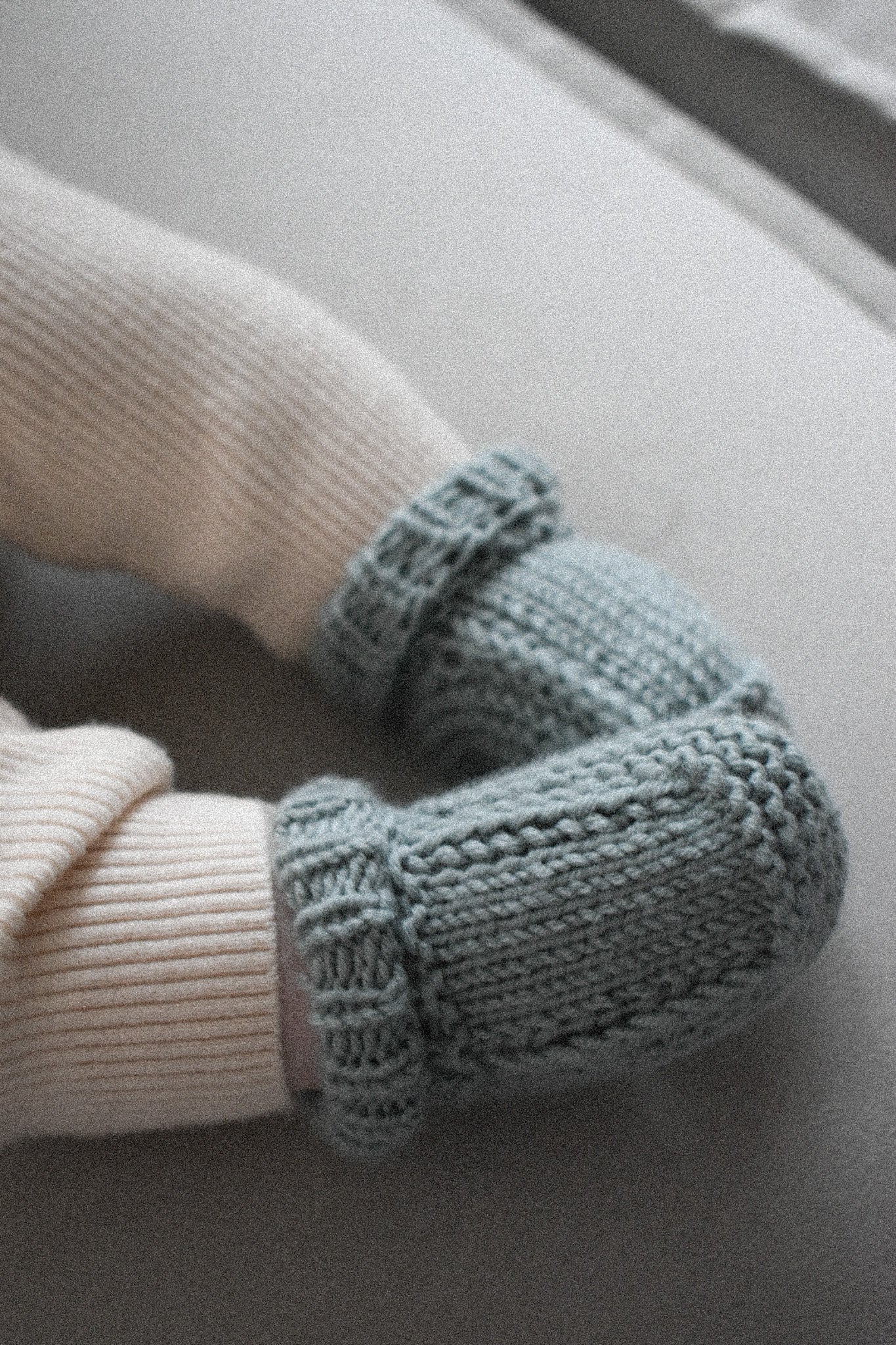 Baby booties - Sage Green