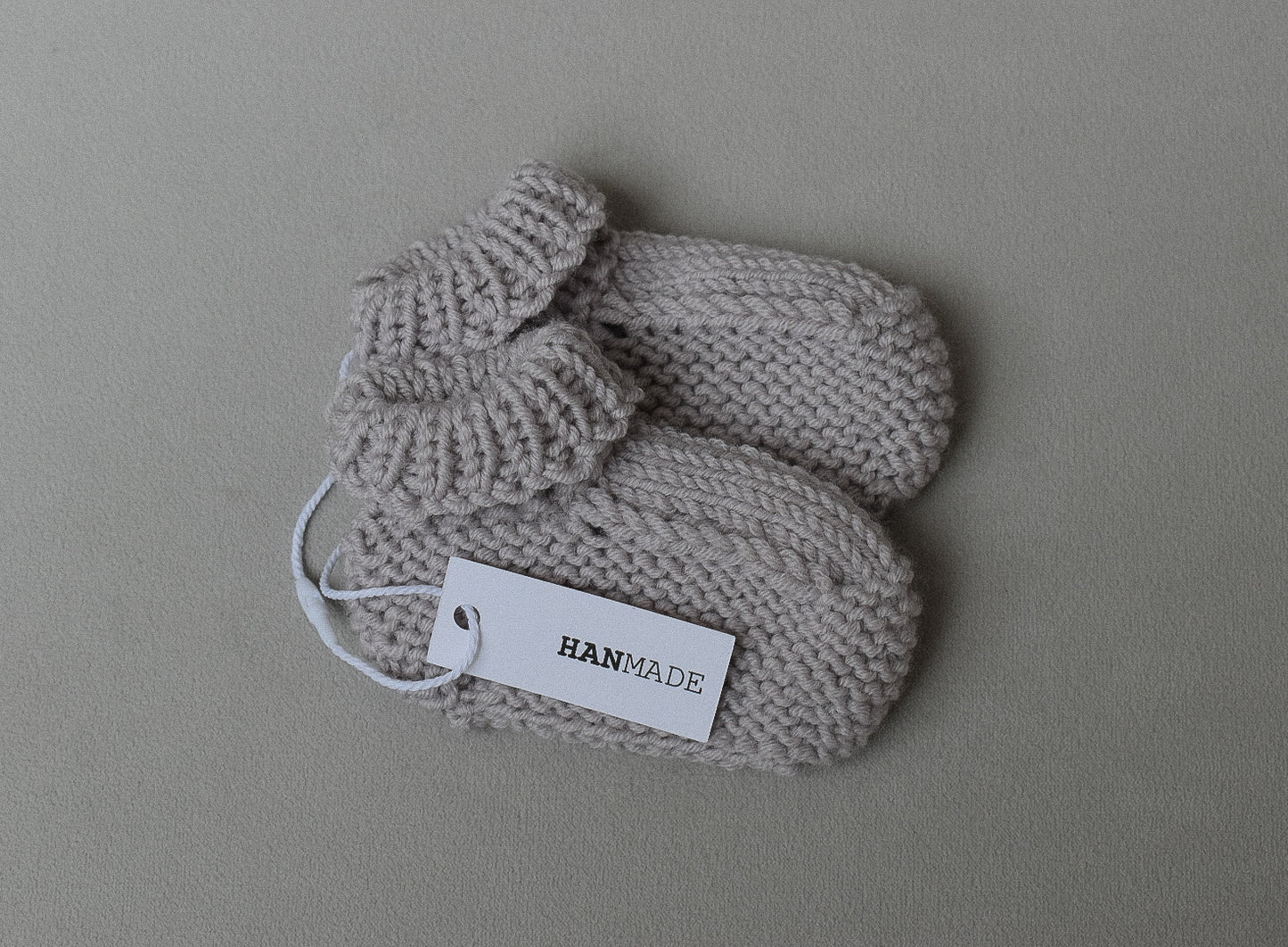 Baby booties - Cloudy Grey