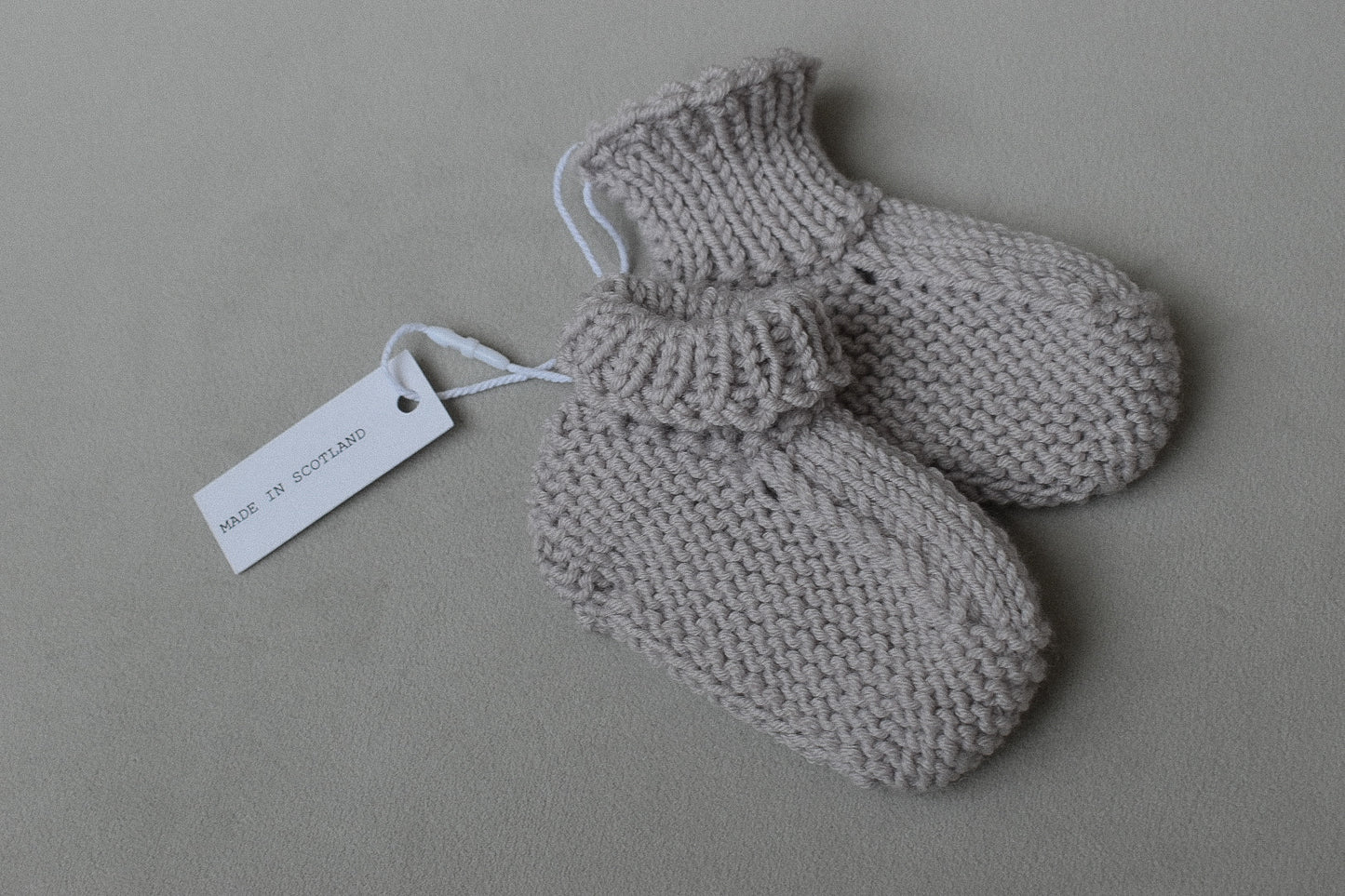 Baby booties - Cloudy Grey