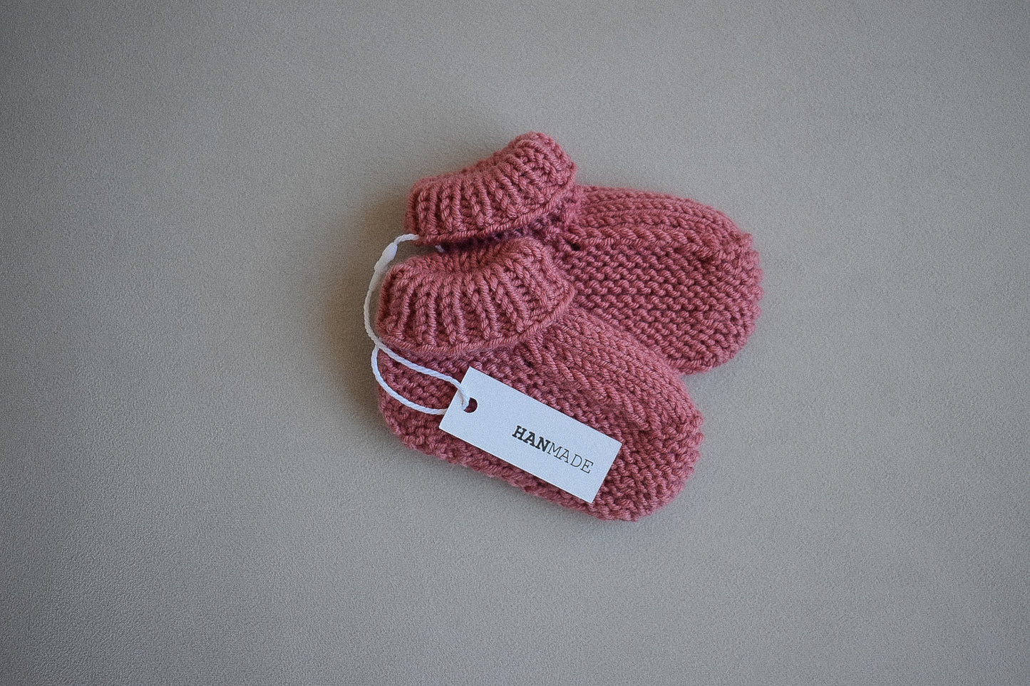 Baby booties - Dusty Coral