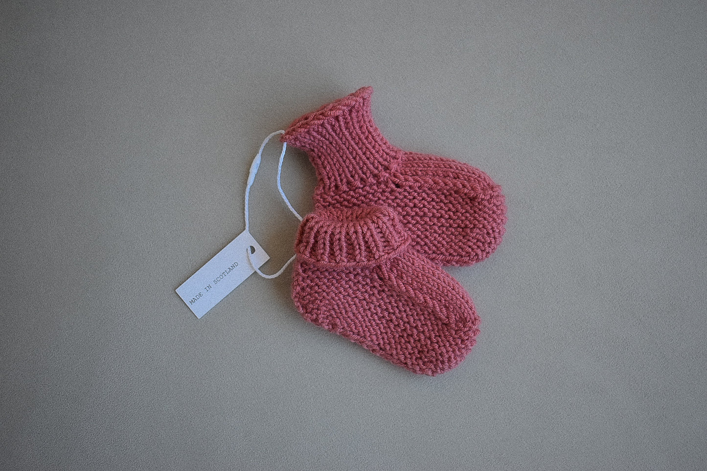 Baby booties - Dusty Coral